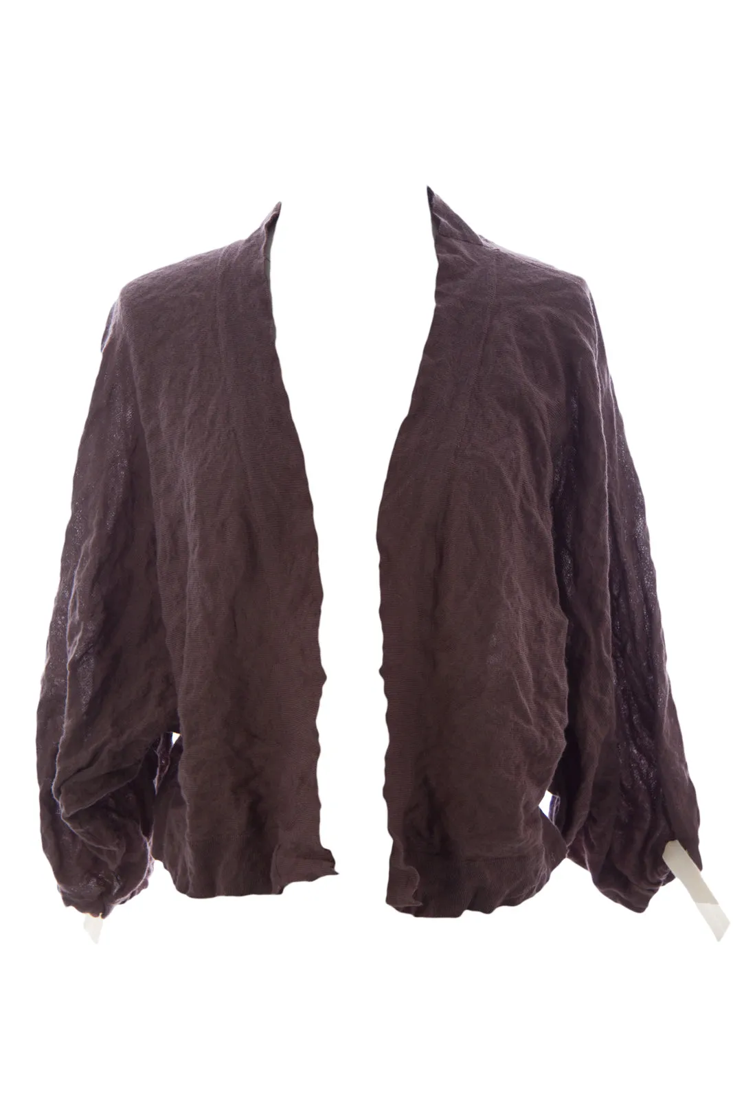 LAURIE B. Women's Cobblestone Open Front Shrug Sweater MB83320 Sz S $44 NEW