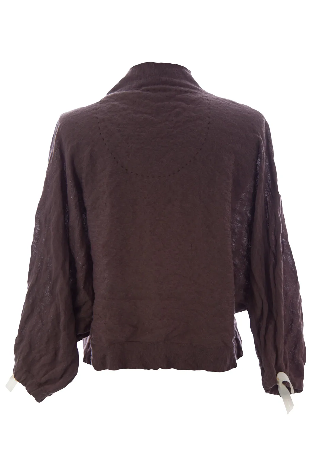 LAURIE B. Women's Cobblestone Open Front Shrug Sweater MB83320 Sz S $44 NEW
