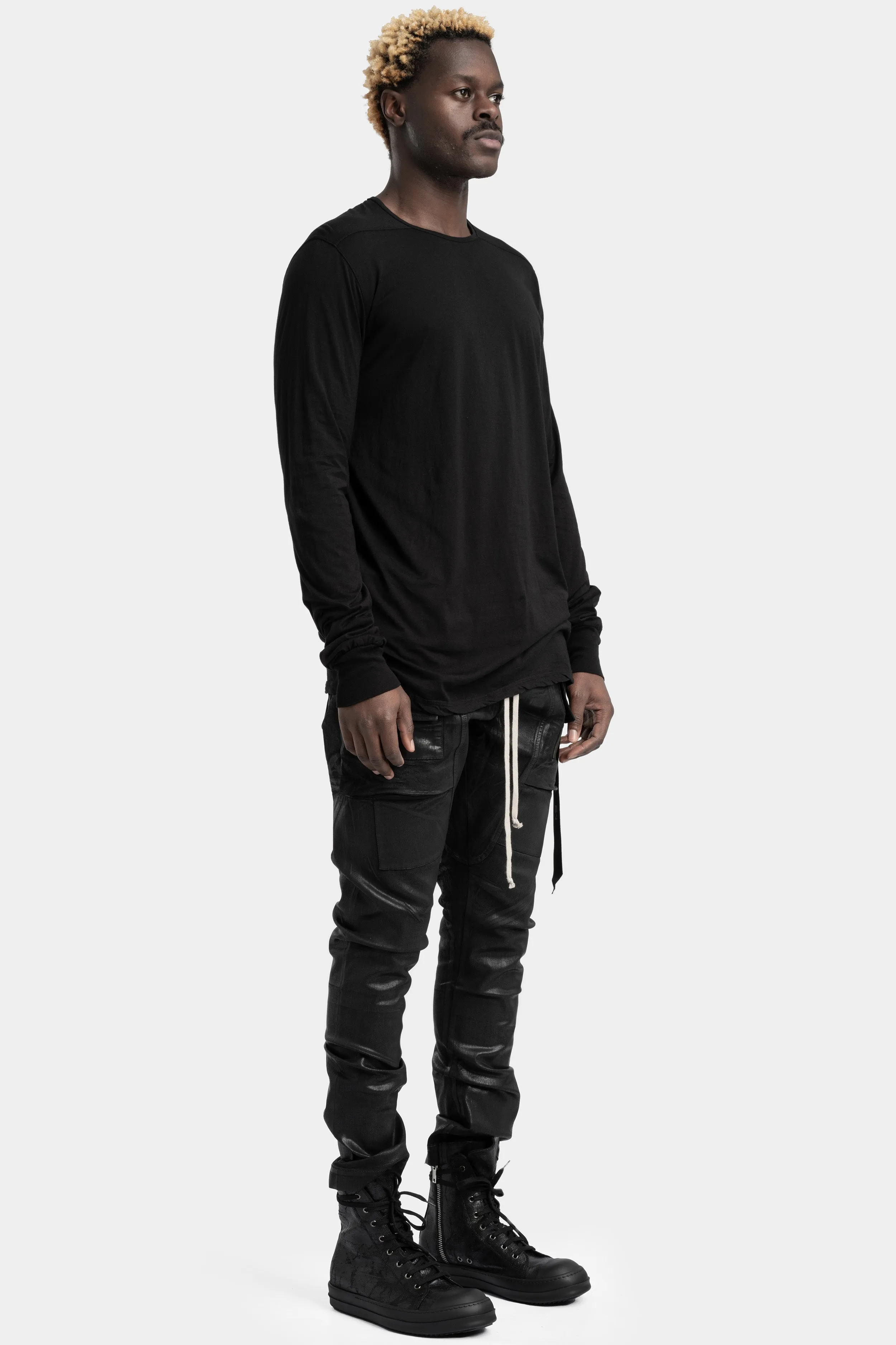 Level long sleeve tee, Cotton gauze