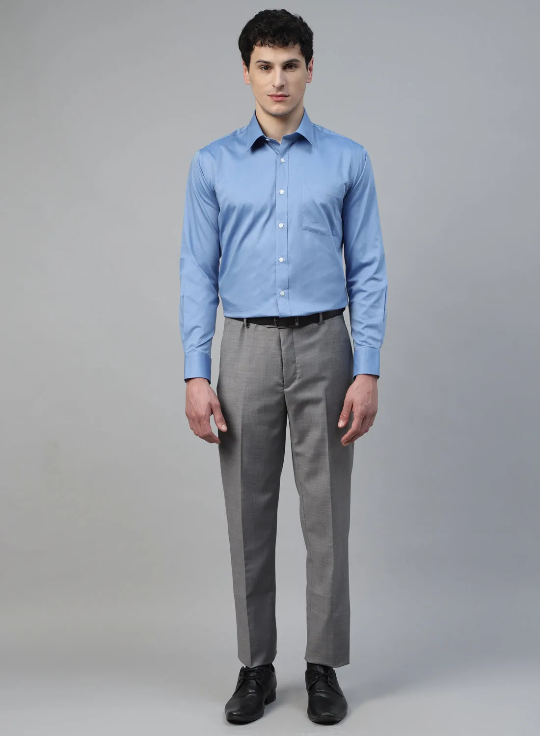 Light Blue Cotton Full Sleeve Shirt