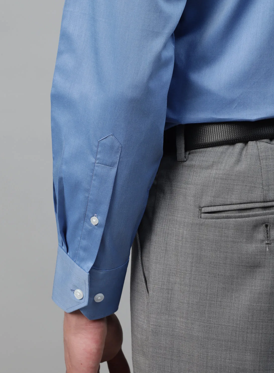 Light Blue Cotton Full Sleeve Shirt