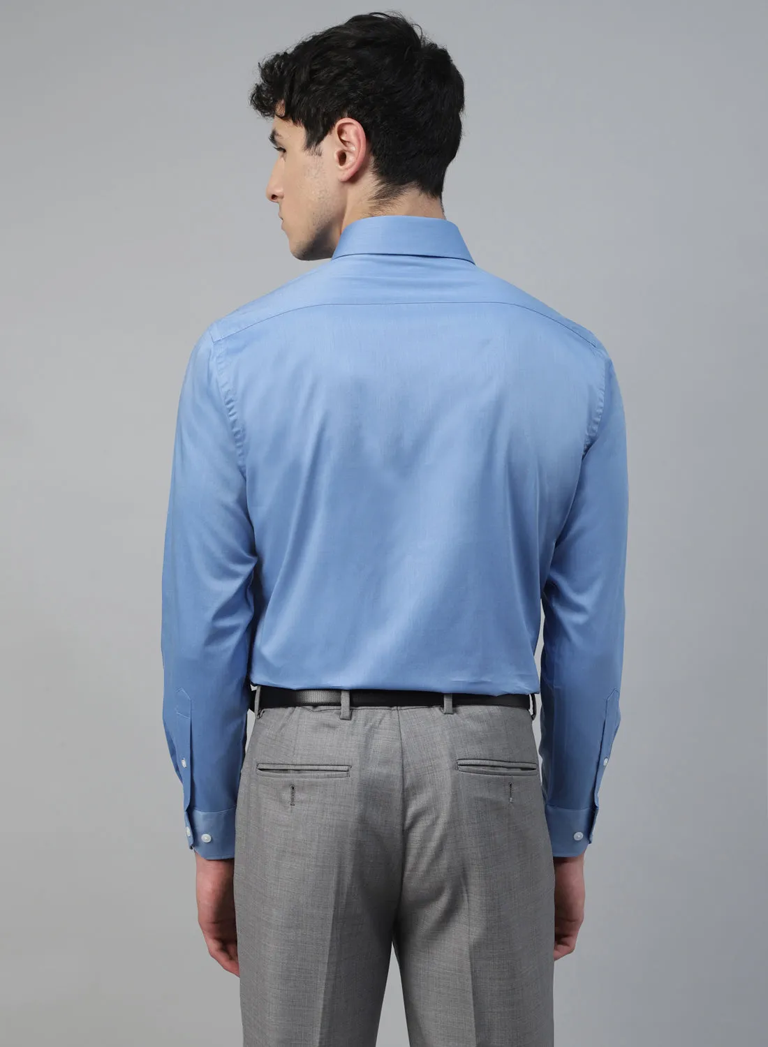 Light Blue Cotton Full Sleeve Shirt