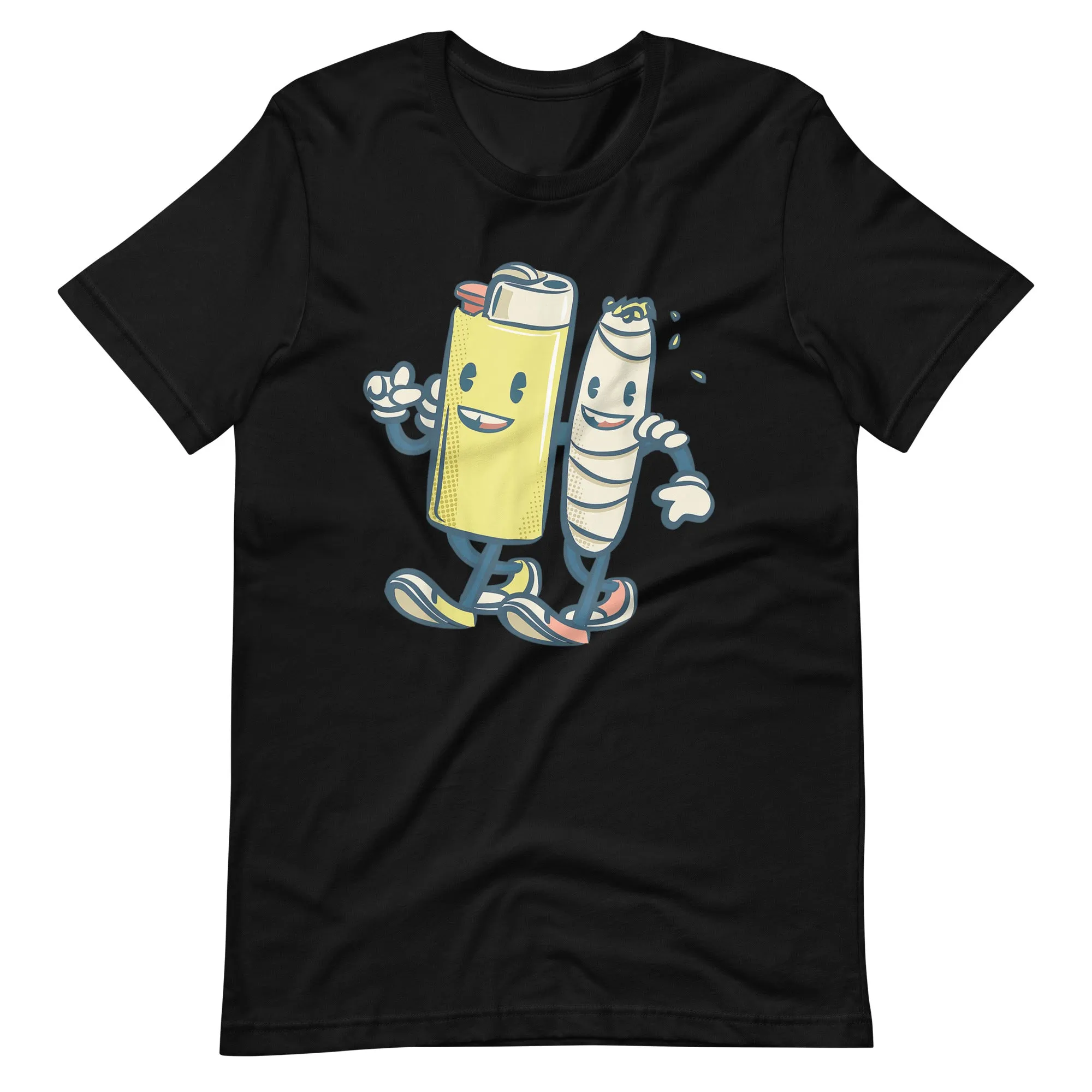 Lighter-Joint-Friends-420-Smoking-Weed-Unisex t-shirt