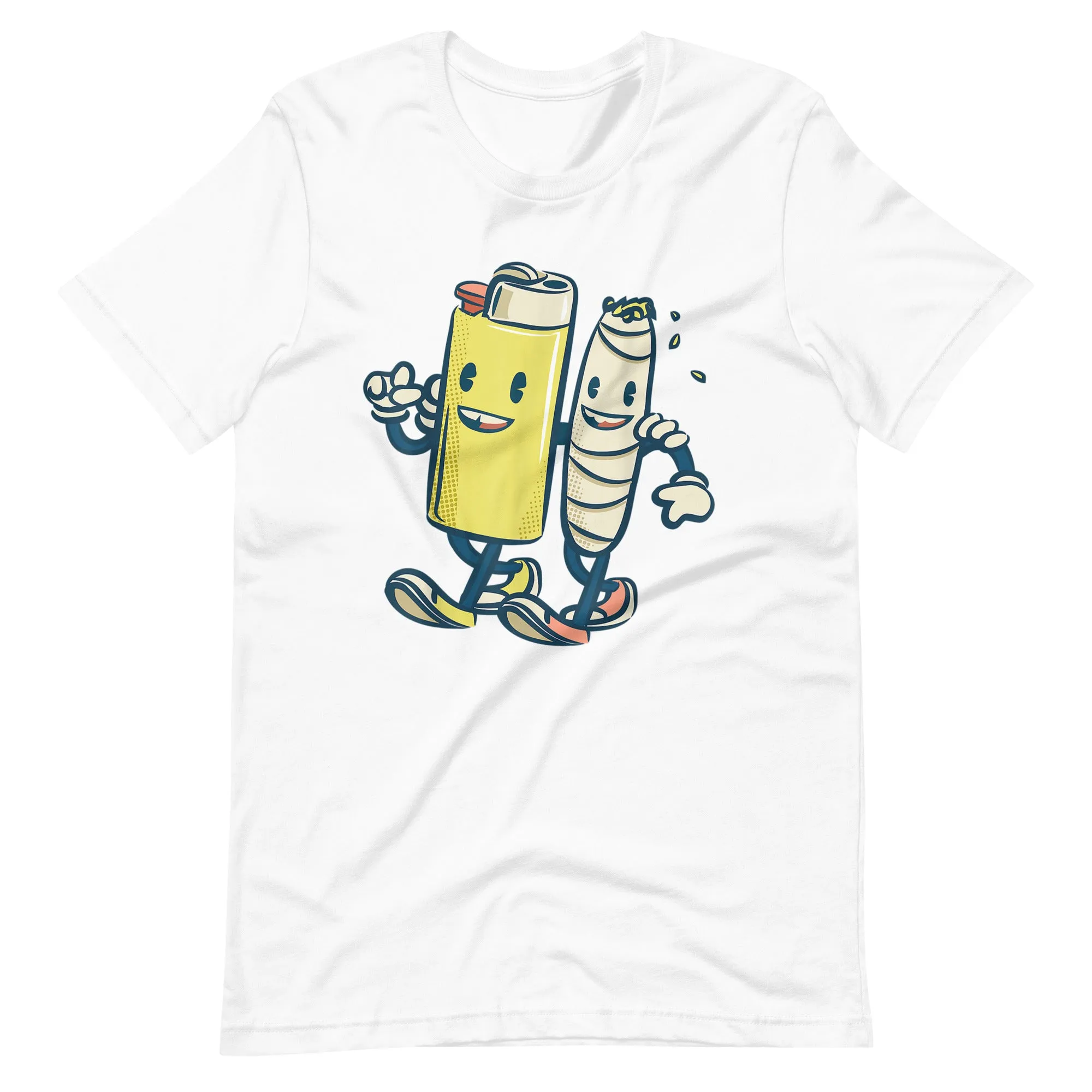 Lighter-Joint-Friends-420-Smoking-Weed-Unisex t-shirt