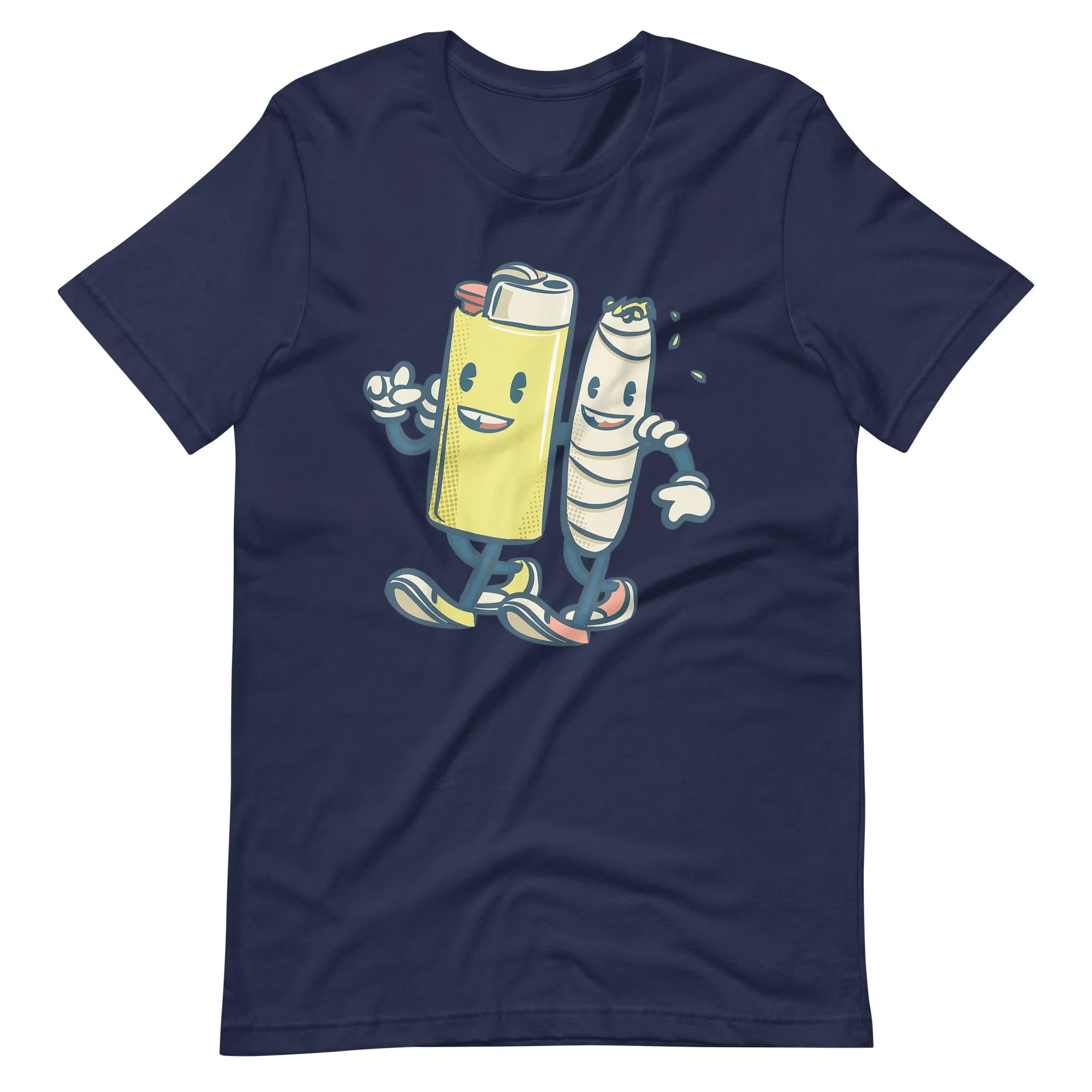 Lighter-Joint-Friends-420-Smoking-Weed-Unisex t-shirt