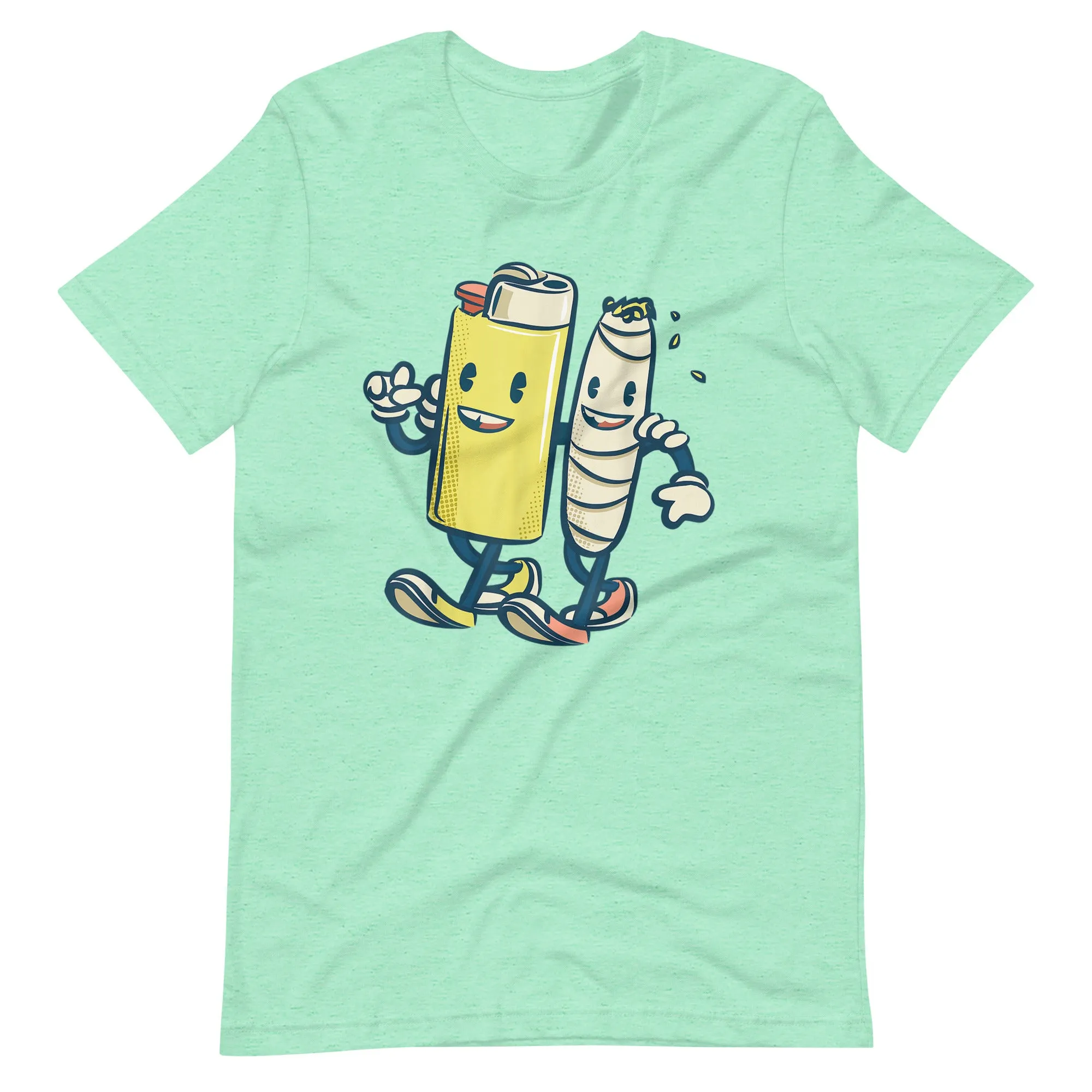 Lighter-Joint-Friends-420-Smoking-Weed-Unisex t-shirt
