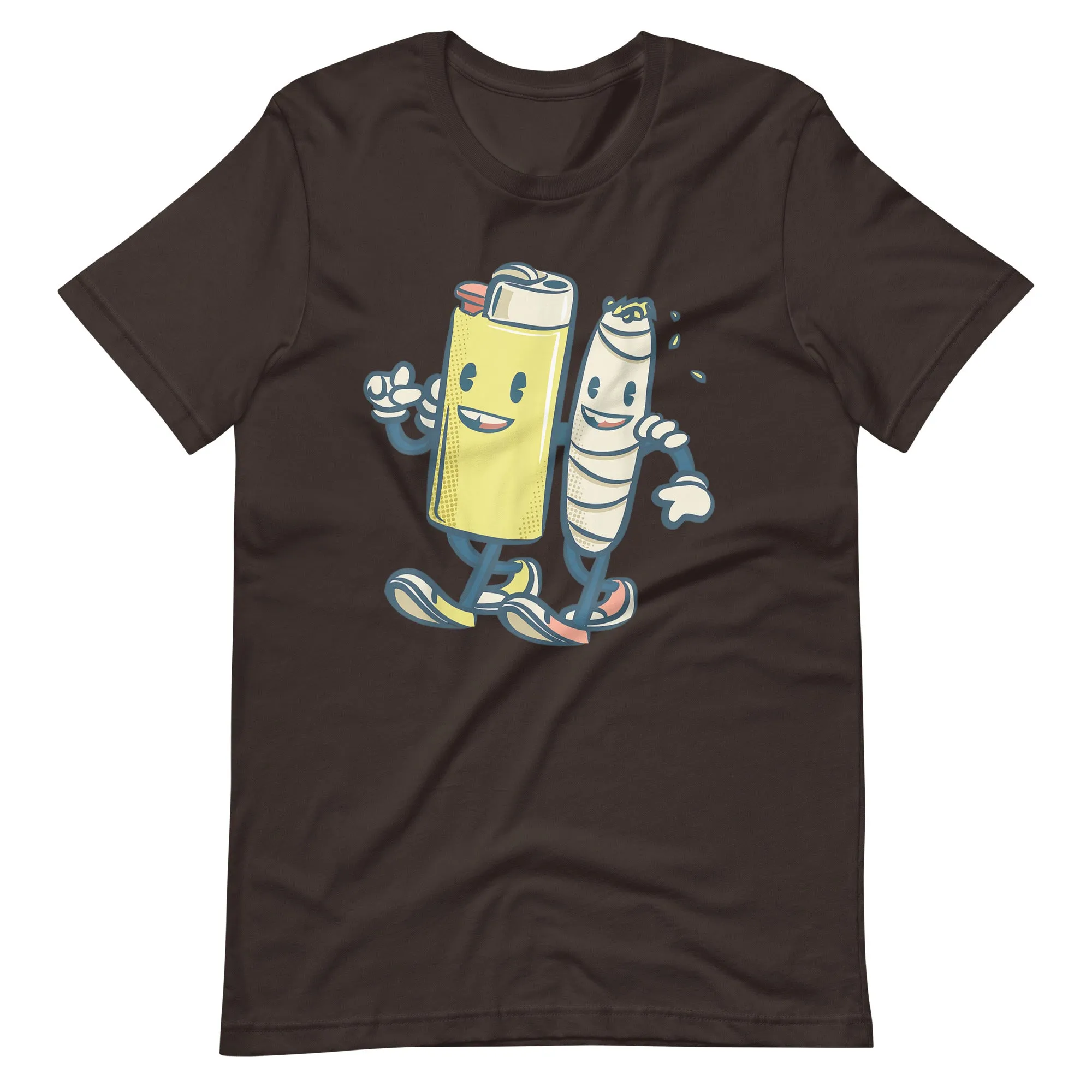 Lighter-Joint-Friends-420-Smoking-Weed-Unisex t-shirt