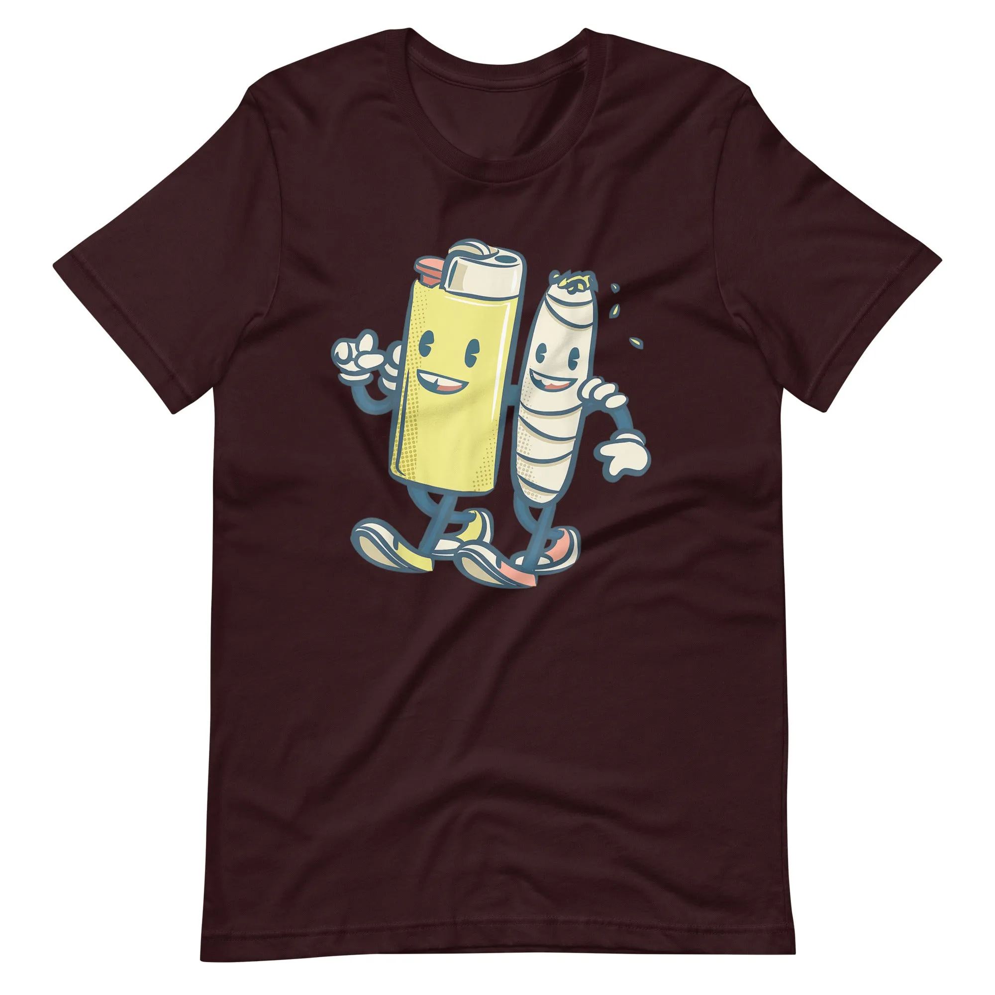 Lighter-Joint-Friends-420-Smoking-Weed-Unisex t-shirt