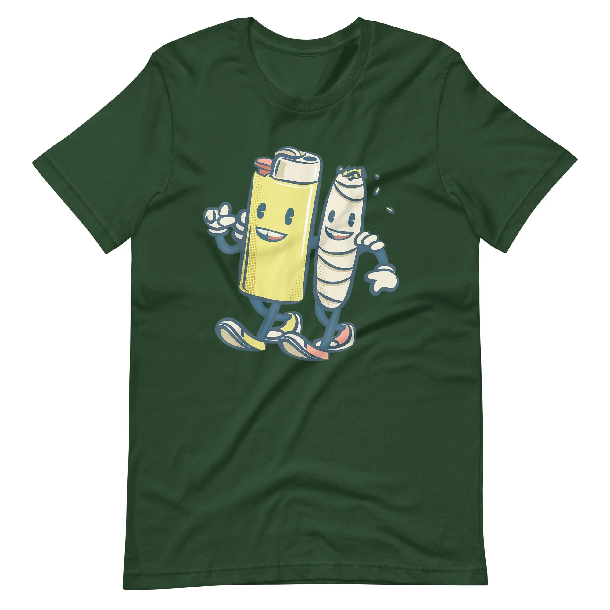 Lighter-Joint-Friends-420-Smoking-Weed-Unisex t-shirt