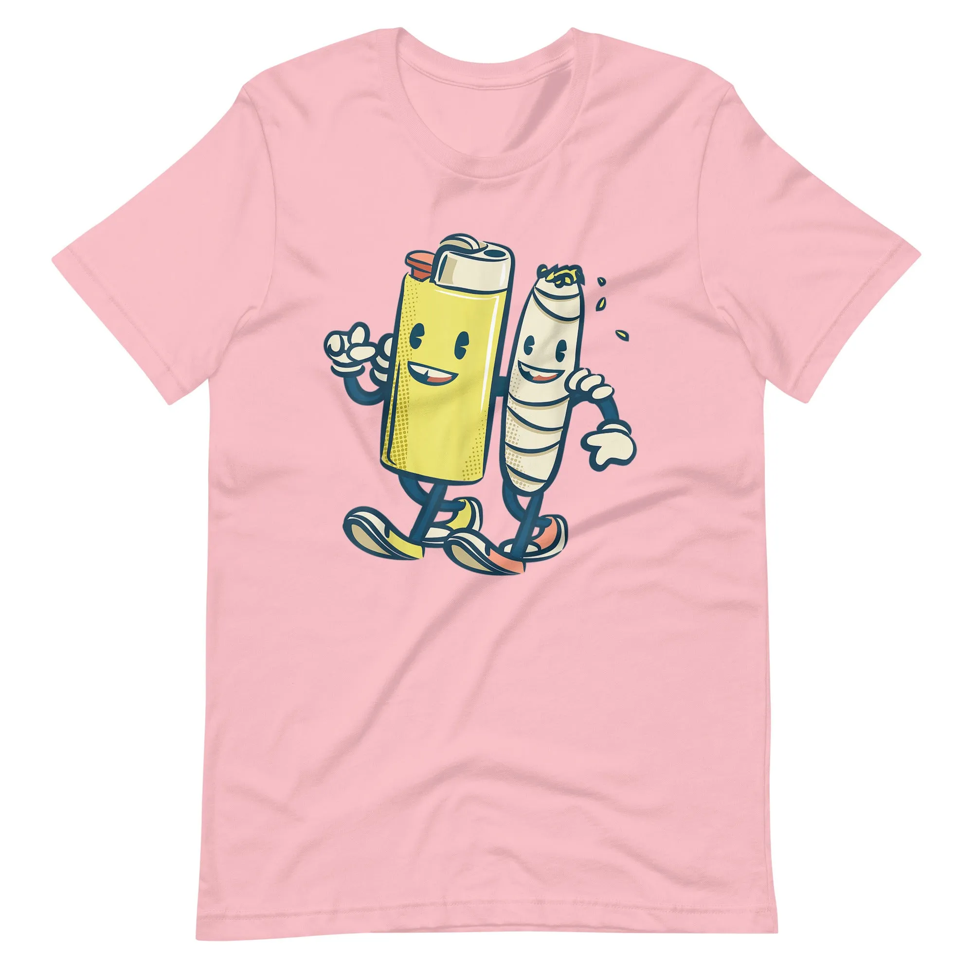 Lighter-Joint-Friends-420-Smoking-Weed-Unisex t-shirt