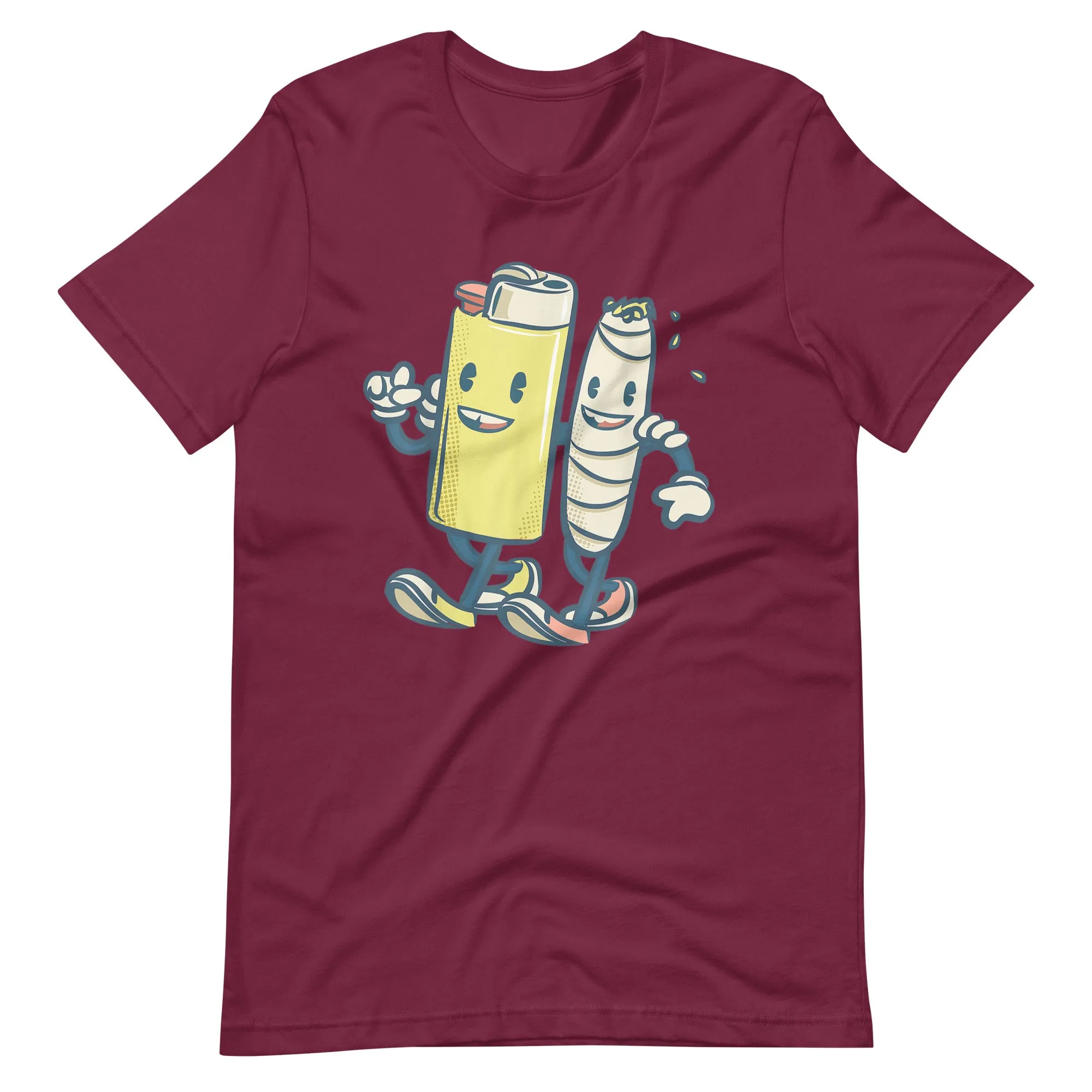 Lighter-Joint-Friends-420-Smoking-Weed-Unisex t-shirt