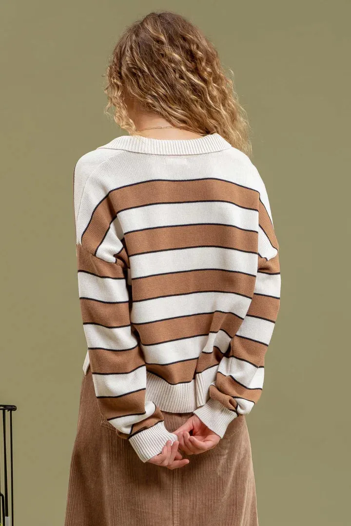 Lightweight Polo Sweater