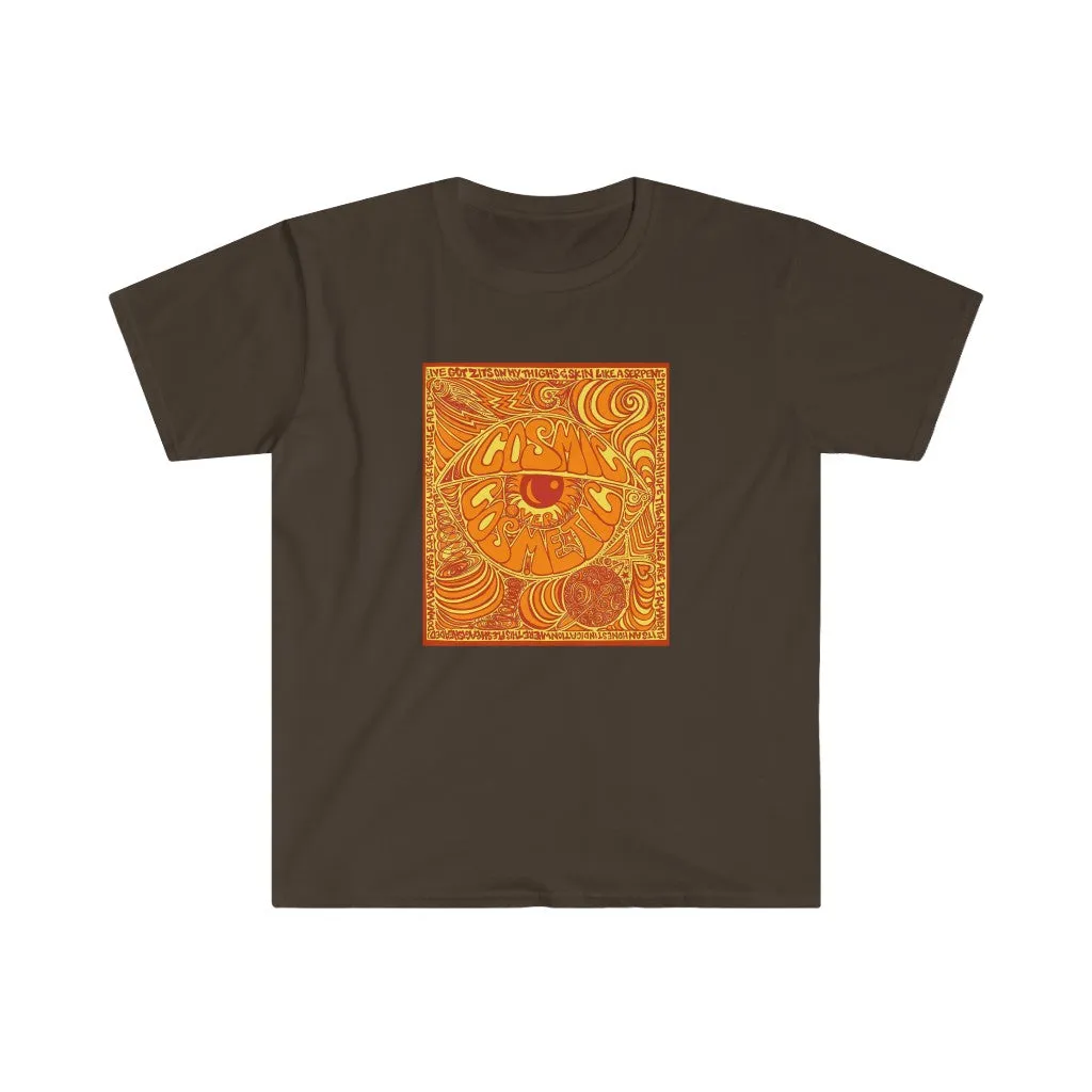 Limited Edition Cosmic Over Cosmetic Soft Cotton SS Tee - Orange Rush