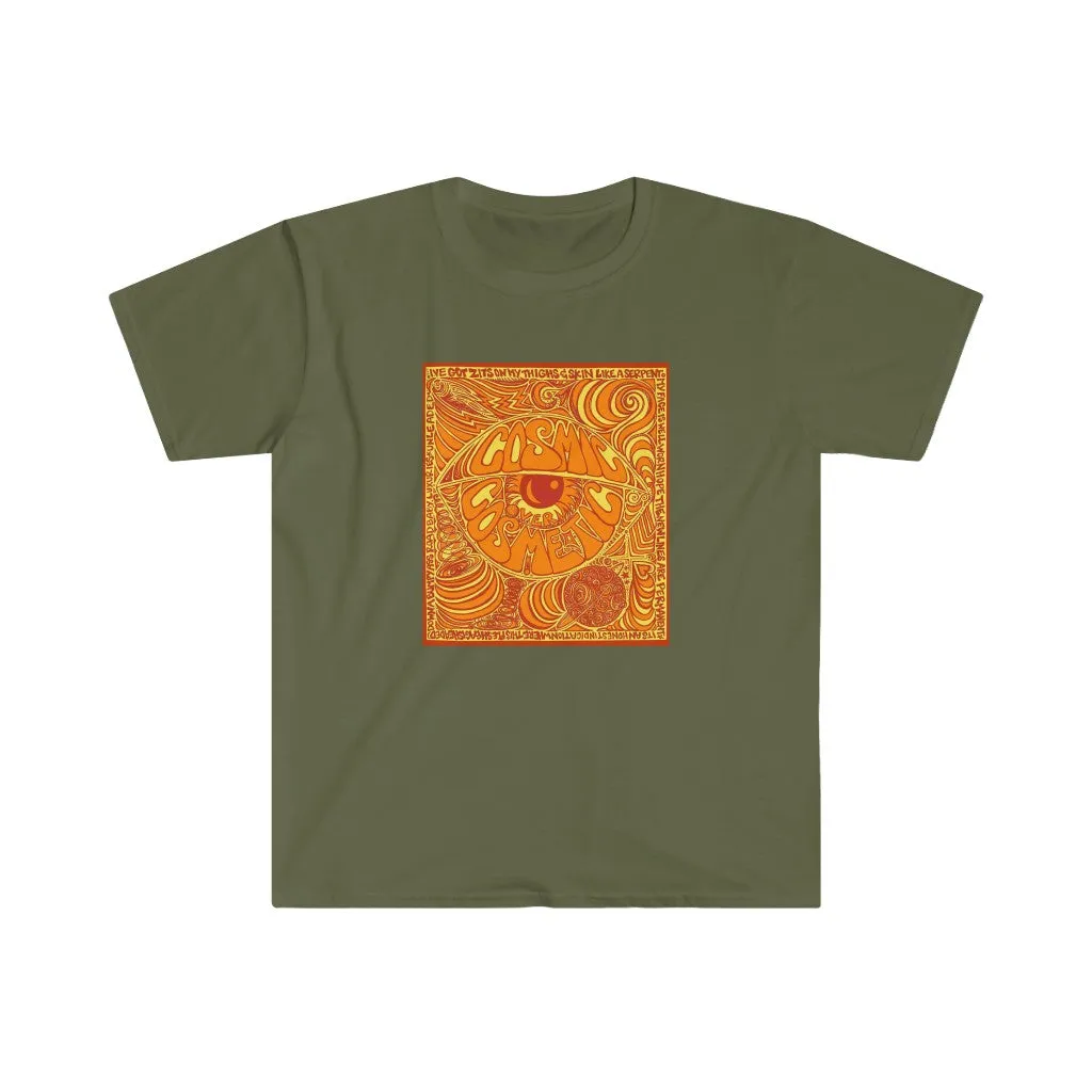Limited Edition Cosmic Over Cosmetic Soft Cotton SS Tee - Orange Rush