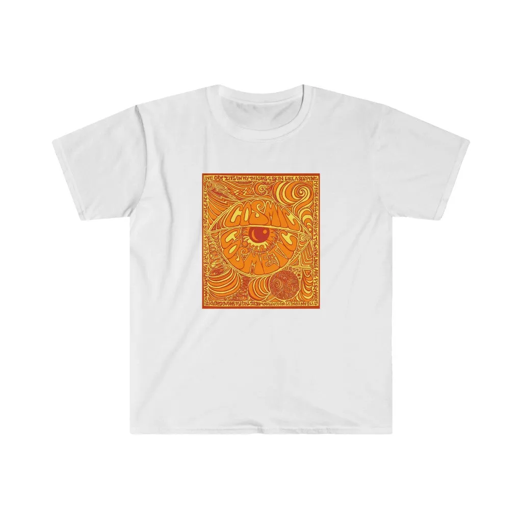 Limited Edition Cosmic Over Cosmetic Soft Cotton SS Tee - Orange Rush