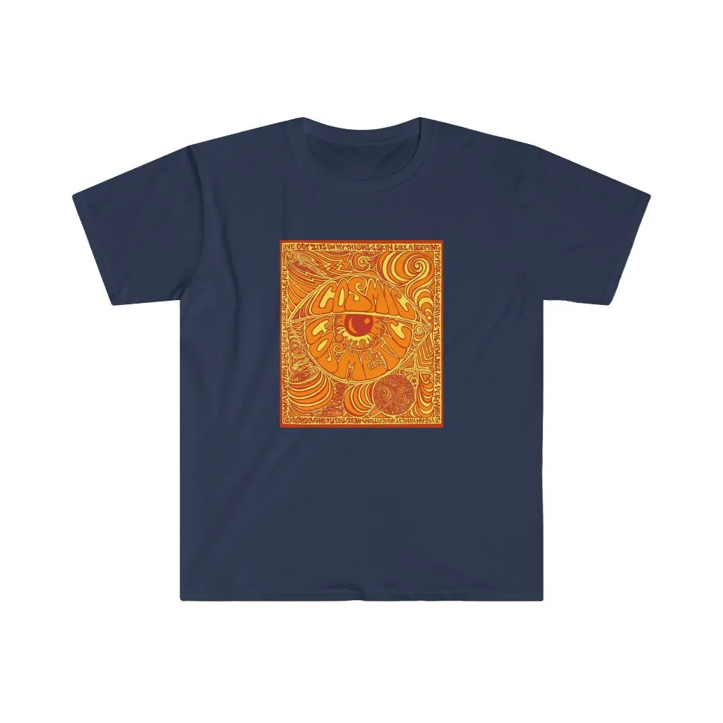 Limited Edition Cosmic Over Cosmetic Soft Cotton SS Tee - Orange Rush