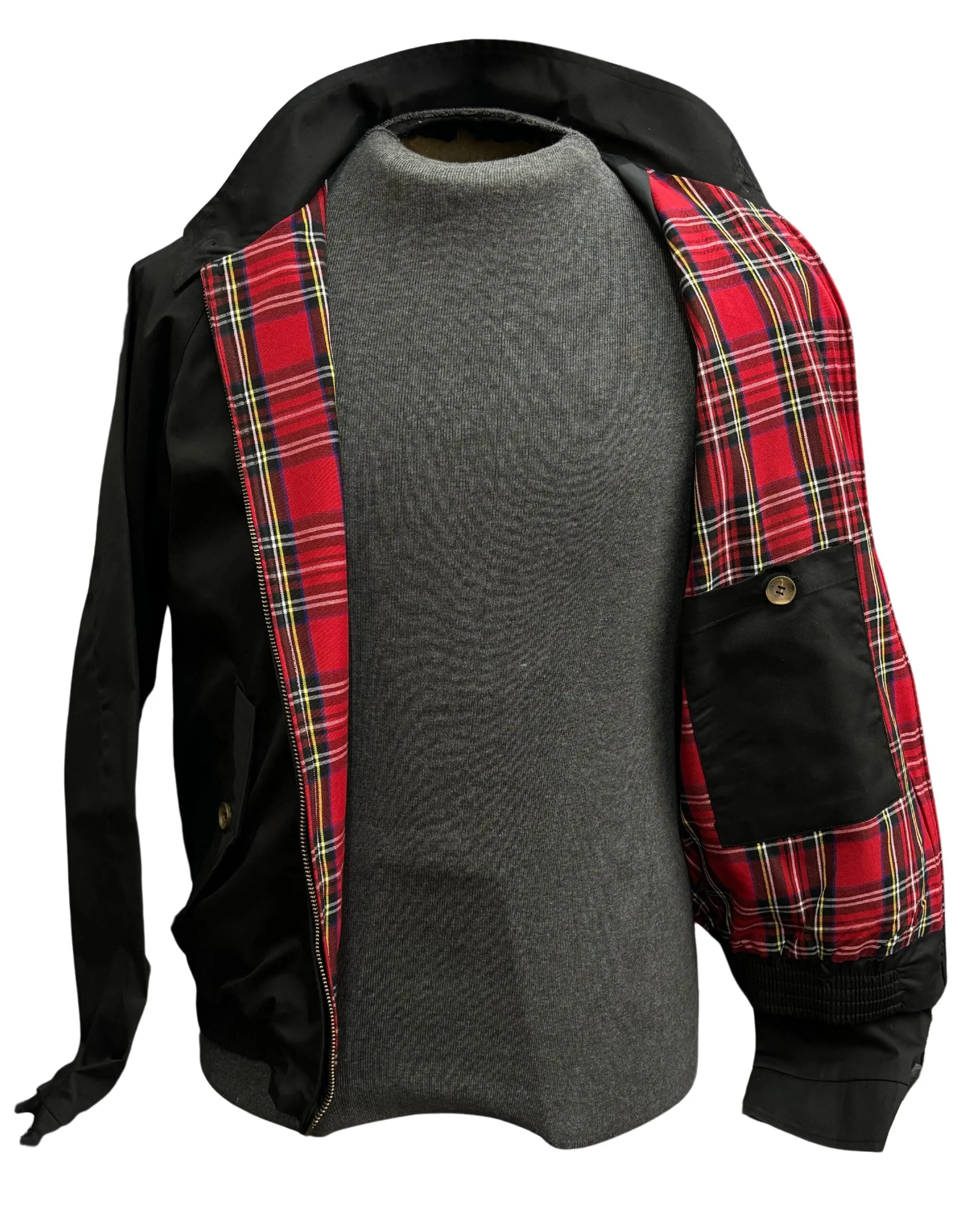 London Fog Black Harrington Jacket