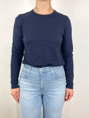 Long Sleeve Crewneck in Navy