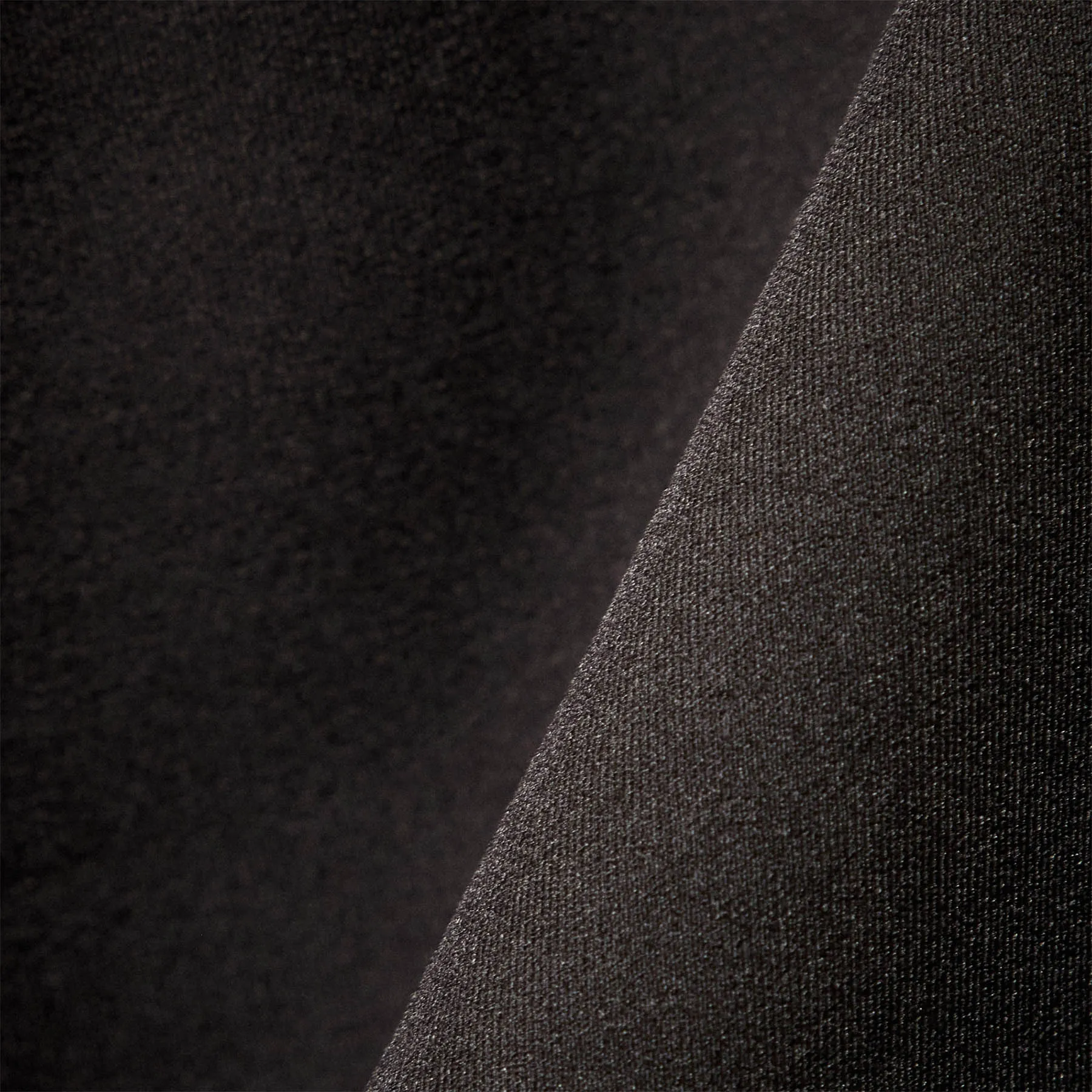 Long Sleeve Zip Sweat Top - Black