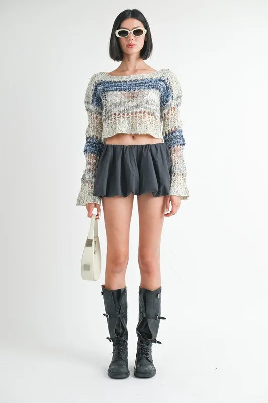 Loose Knitted Crop sweater
