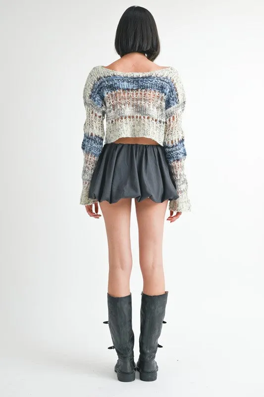 Loose Knitted Crop sweater