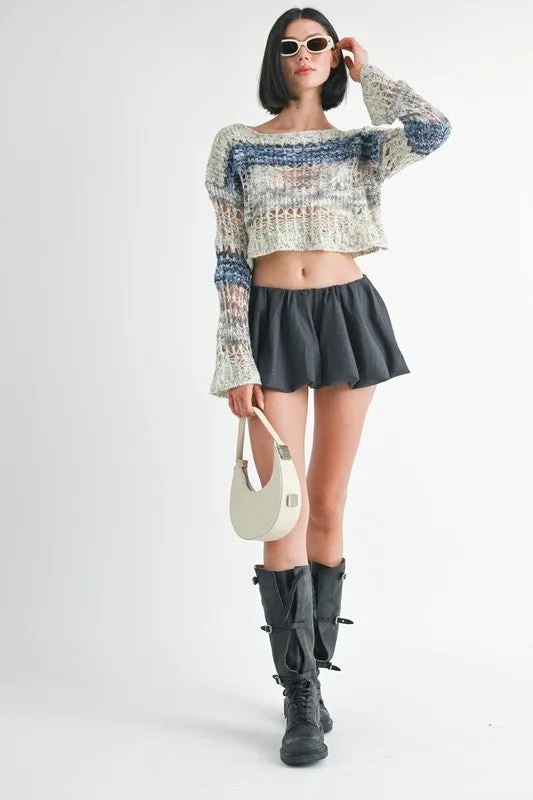 Loose Knitted Crop sweater