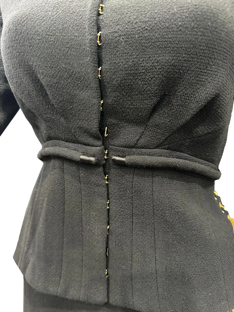 Louis Vuitton 3/4 Sleeve Jacket w/ Gold Chains - X-SMALL
