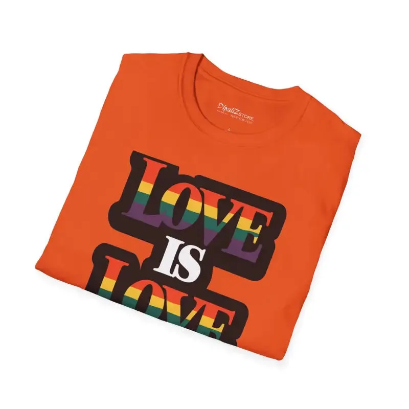 Love is Love Gay Pride Unisex Tee Bold and Comfy