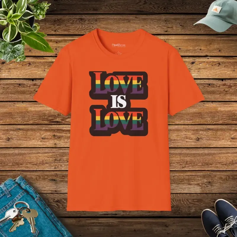 Love is Love Gay Pride Unisex Tee Bold and Comfy