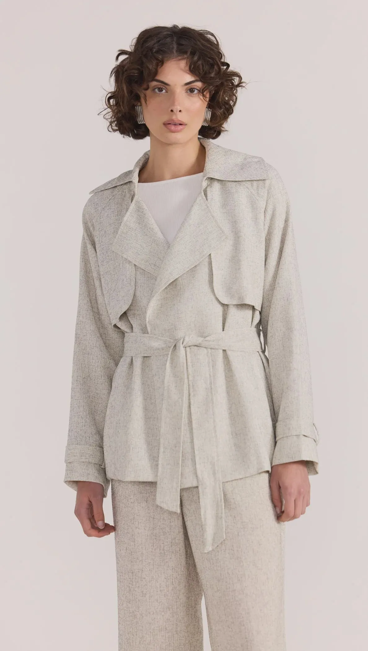 Lucielle Crop Trench Coat
