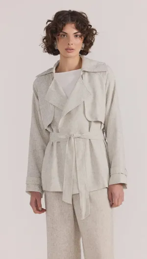 Lucielle Crop Trench Coat