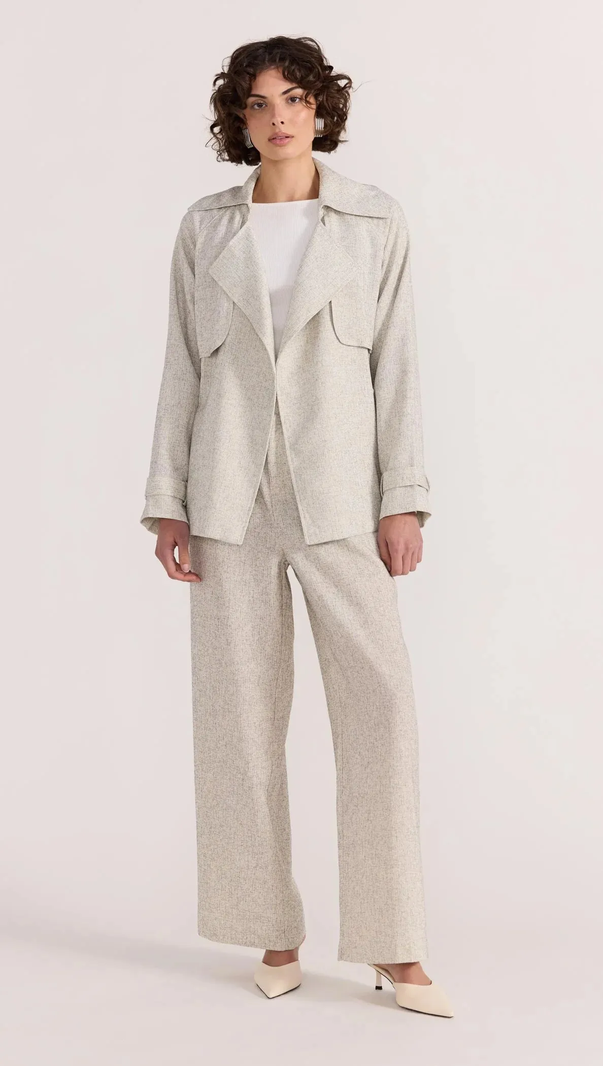 Lucielle Crop Trench Coat