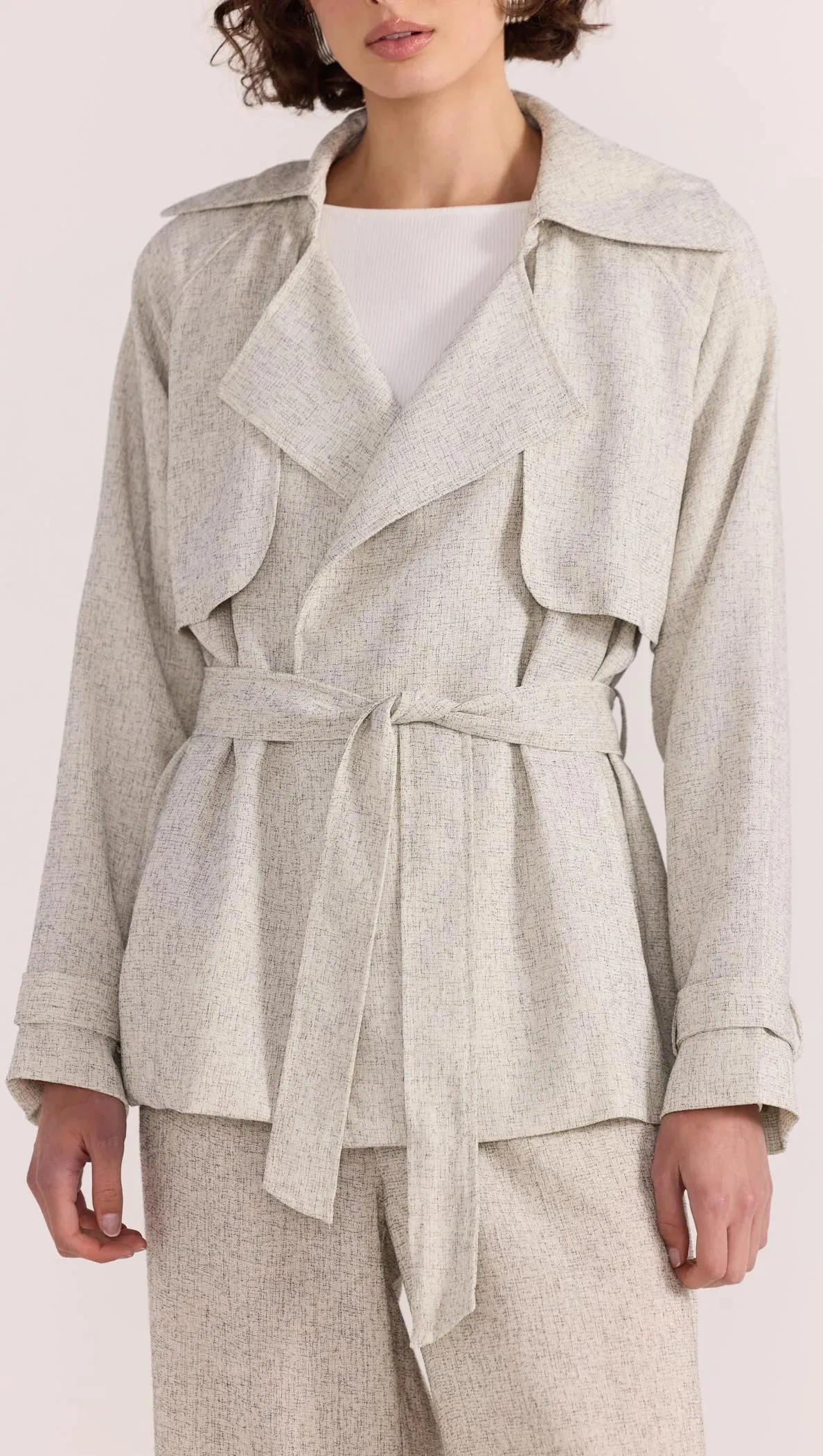 Lucielle Crop Trench Coat