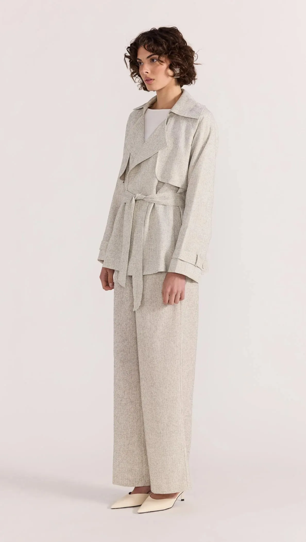 Lucielle Crop Trench Coat