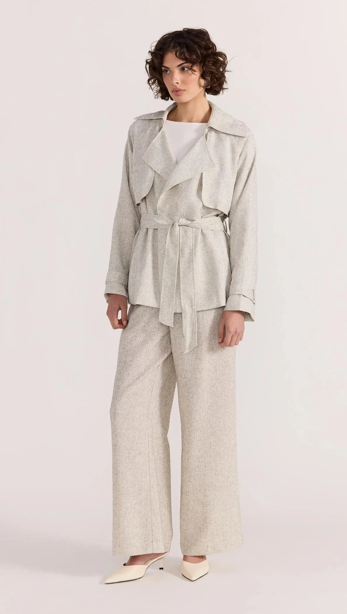 Lucielle Crop Trench Coat