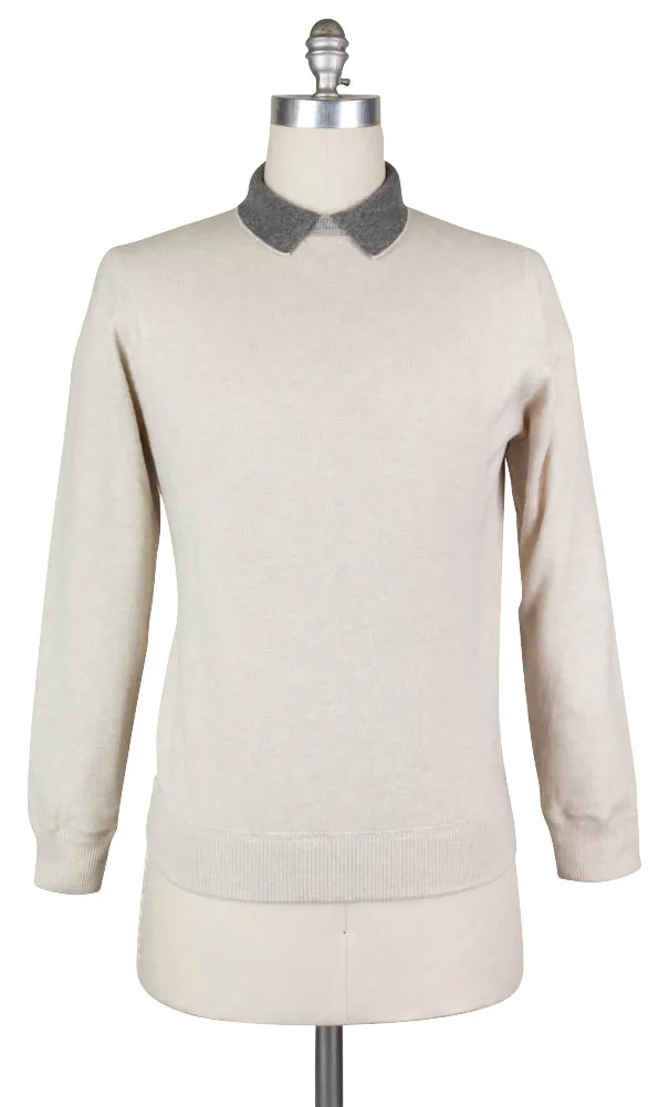 Luigi Borrelli Beige Sweater - Size: Small US / 48 EU