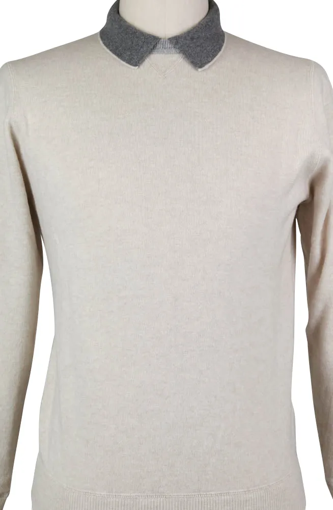Luigi Borrelli Beige Sweater - Size: Small US / 48 EU