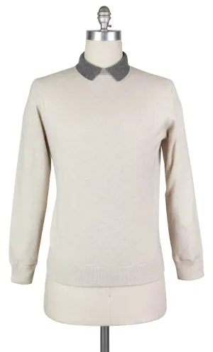 Luigi Borrelli Beige Sweater - Size: Small US / 48 EU