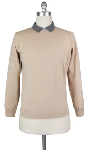 Luigi Borrelli Beige Sweater - Size: X Large US / 54 EU