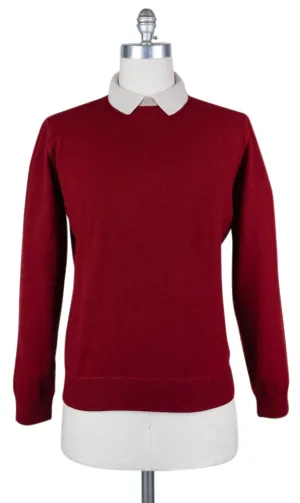 Luigi Borrelli Burgundy Red Sweater - Size: X Large US / 54 EU