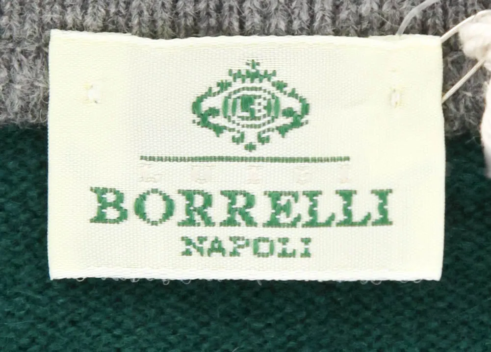 Luigi Borrelli Green Sweater - Size: Medium US / 50 EU