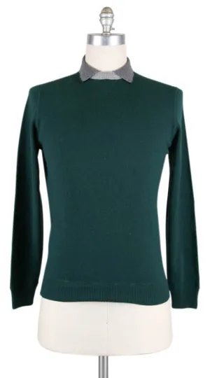 Luigi Borrelli Green Sweater - Size: Medium US / 50 EU