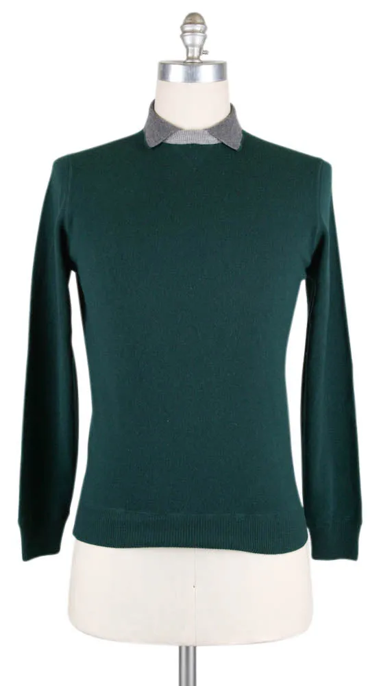 Luigi Borrelli Green Sweater - Size: Medium US / 50 EU