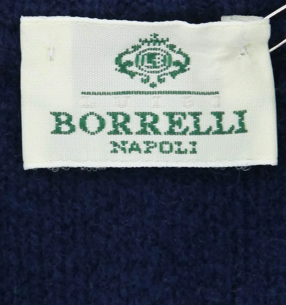 Luigi Borrelli Navy Blue Sweater - Size: Medium US / 50 EU