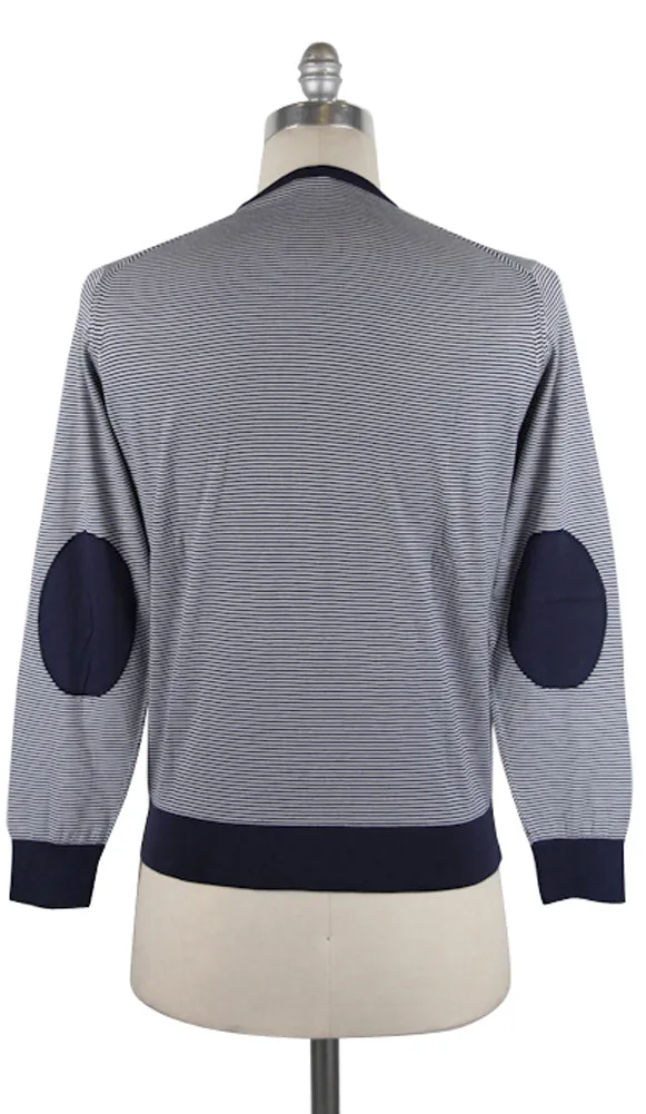 Luigi Borrelli Navy Blue Sweater – Size: Medium US / 50 EU