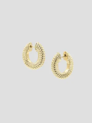 Lulu Textured Hoops