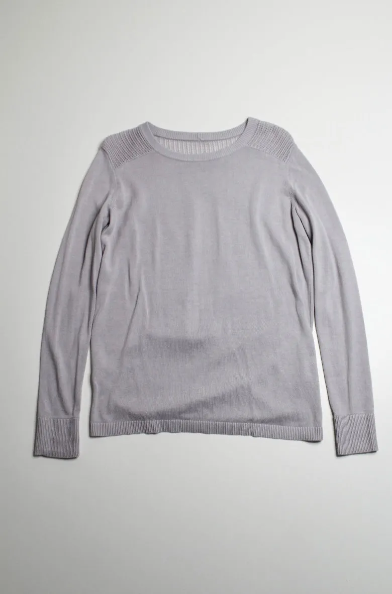 Lululemon iced iris ‘back to balance’ sweater, no size. Fits like 6 (relaxed fit)