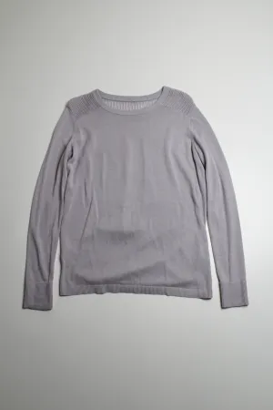 Lululemon iced iris ‘back to balance’ sweater, no size. Fits like 6 (relaxed fit)