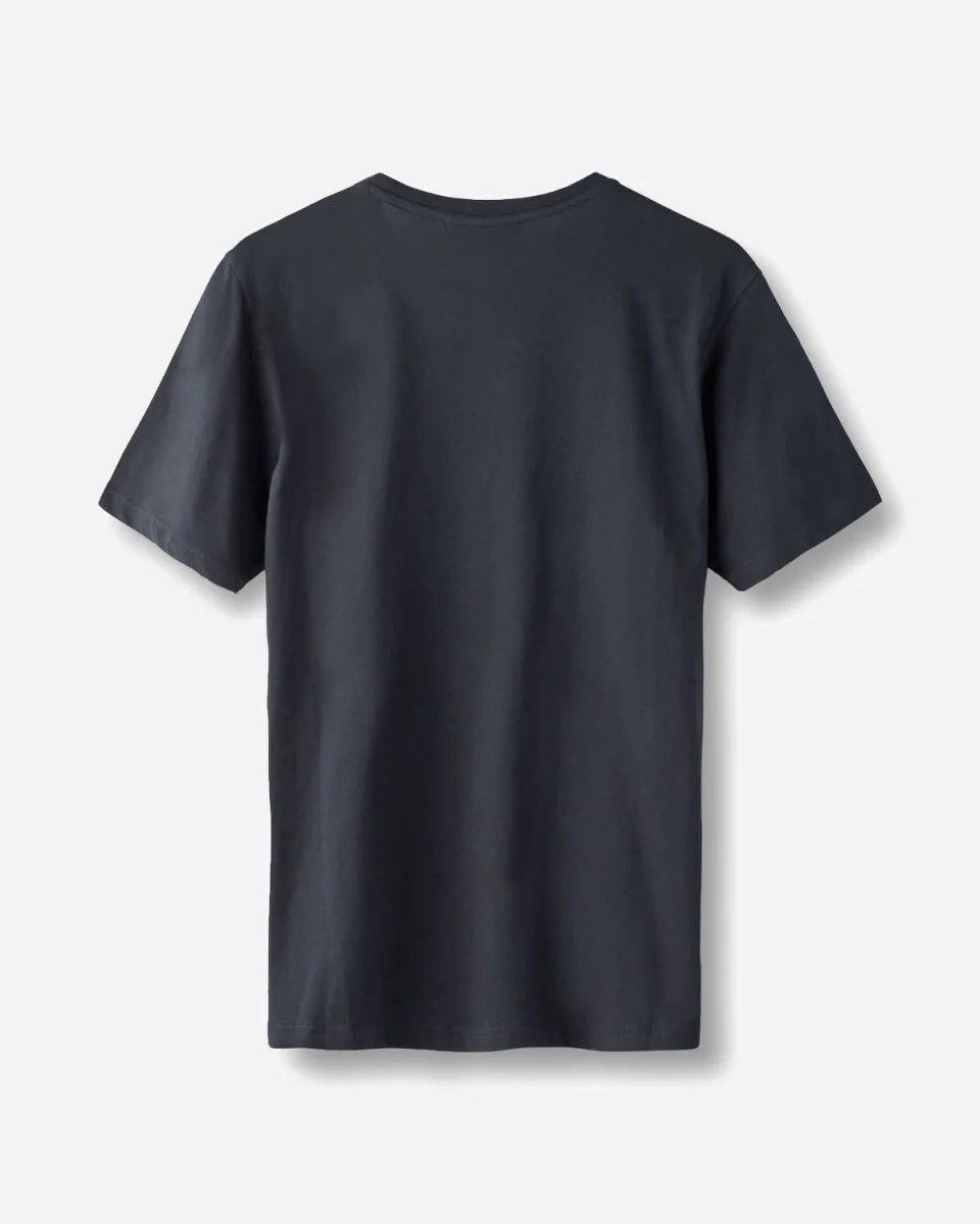 Lyø Organic Tee - Navy/White