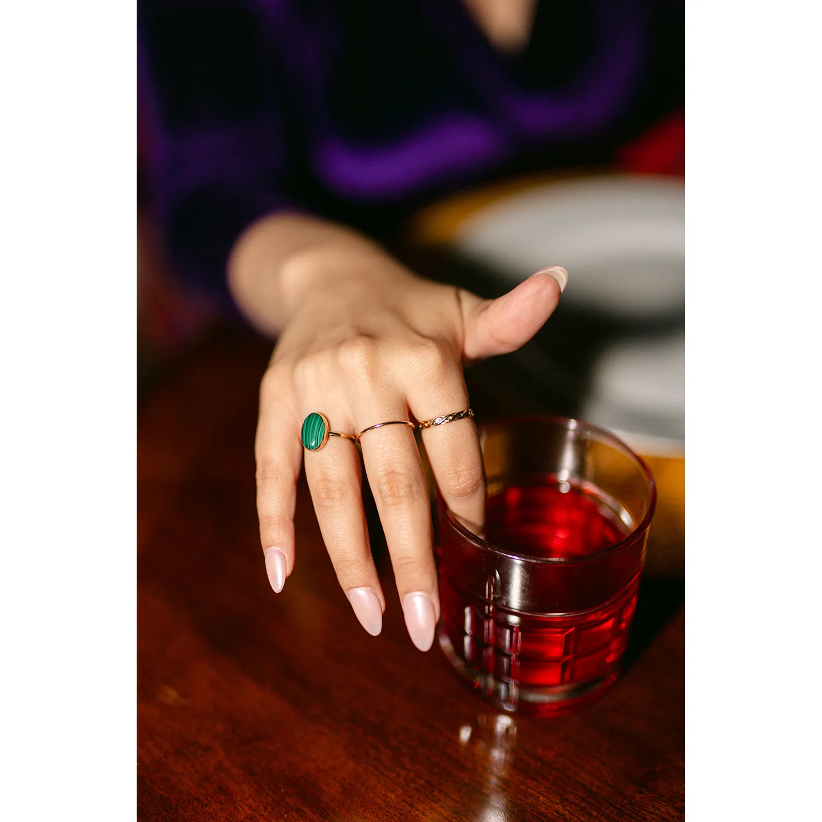 Malachite Oval Ring - Made to Order